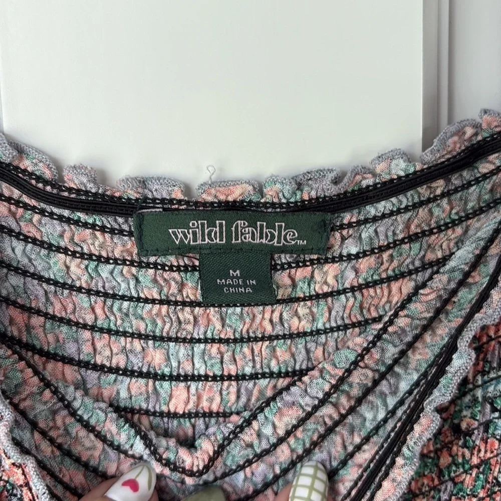 Wild Fable Target Multicolor Floral Summer Dress medium